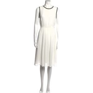 CEFINN Scoop Neck Midi Length Dress Size: US 6, UK 10 Women's Exposed Zip Back